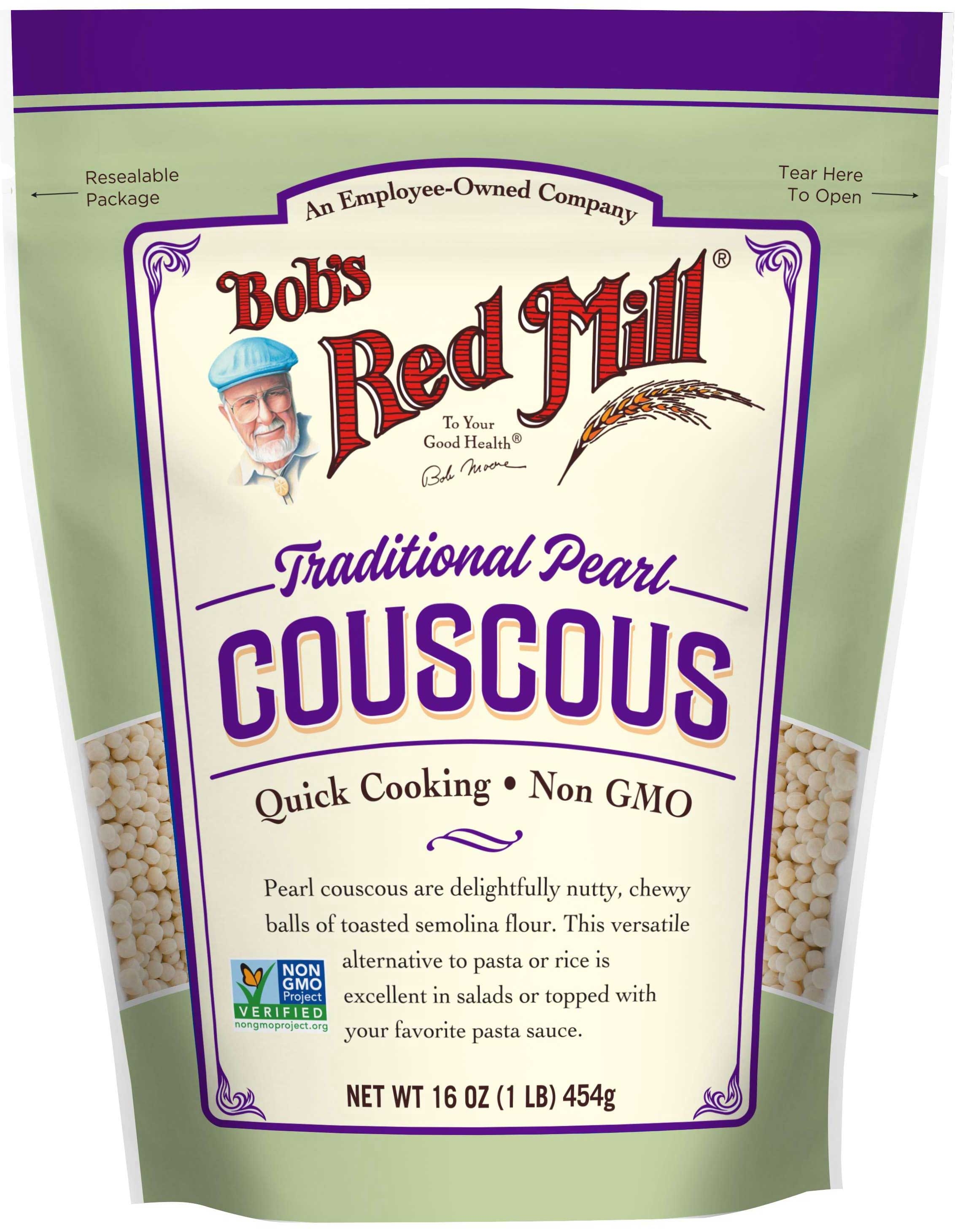 Bobs Red Mill Traditional Pearl Couscous, 16 Ounce Pouch -- 4 per case