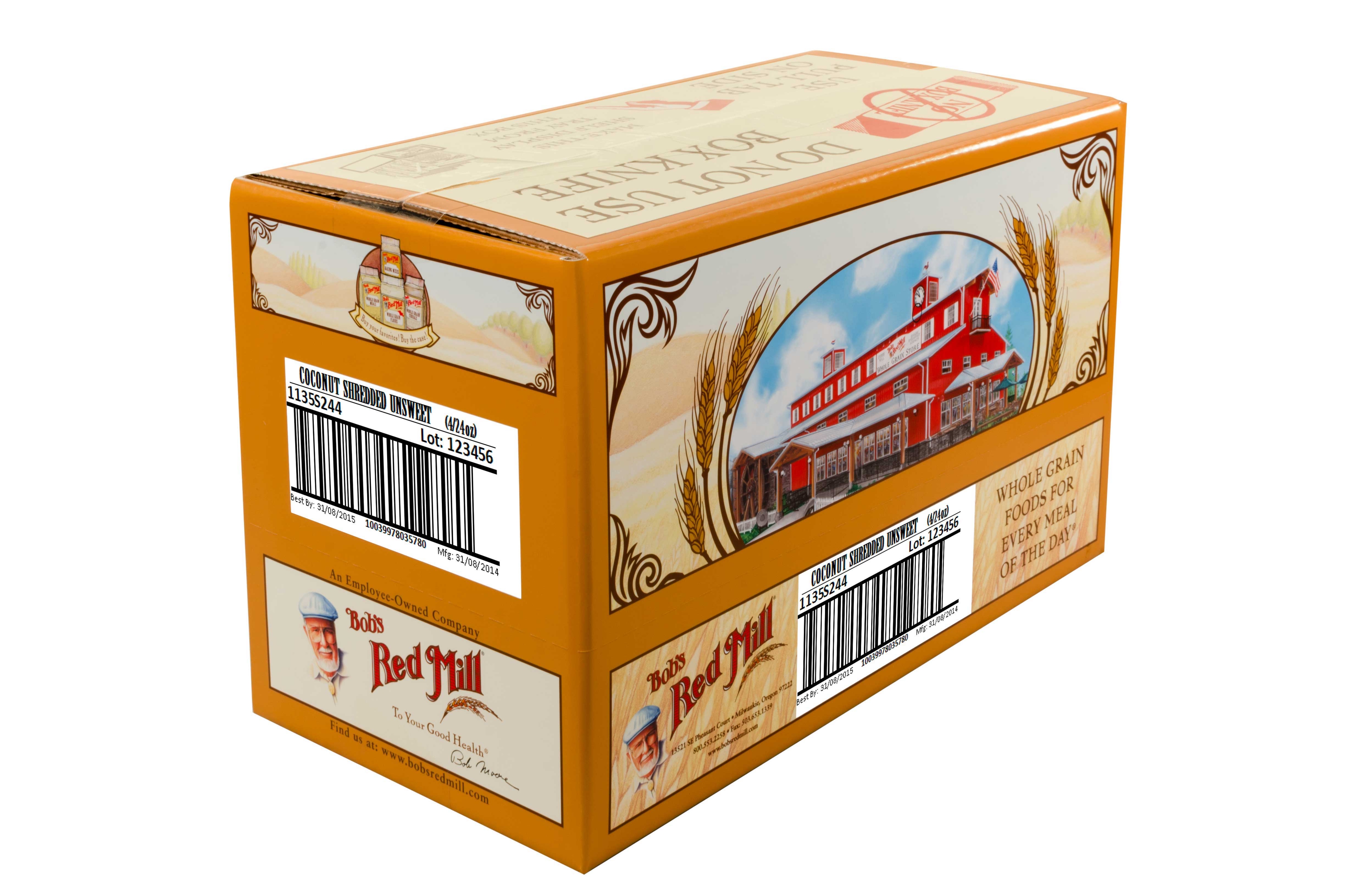 Bobs Red Mill Shredded Coconut, 24 Ounce -- 4 per case.