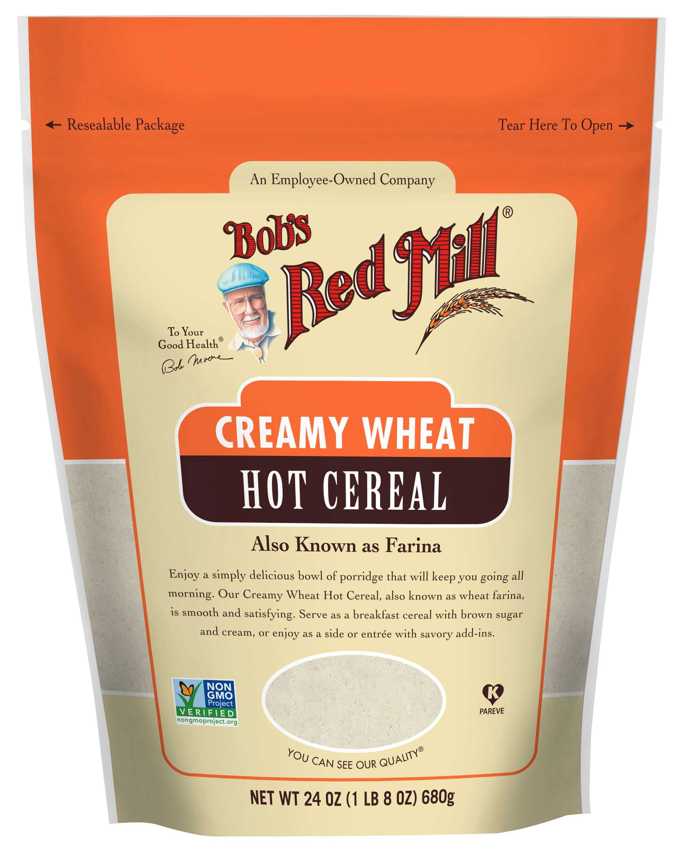 Bobs Red Mill Creamy Wheat Hot Cereal, 24 Ounce -- 4 per case