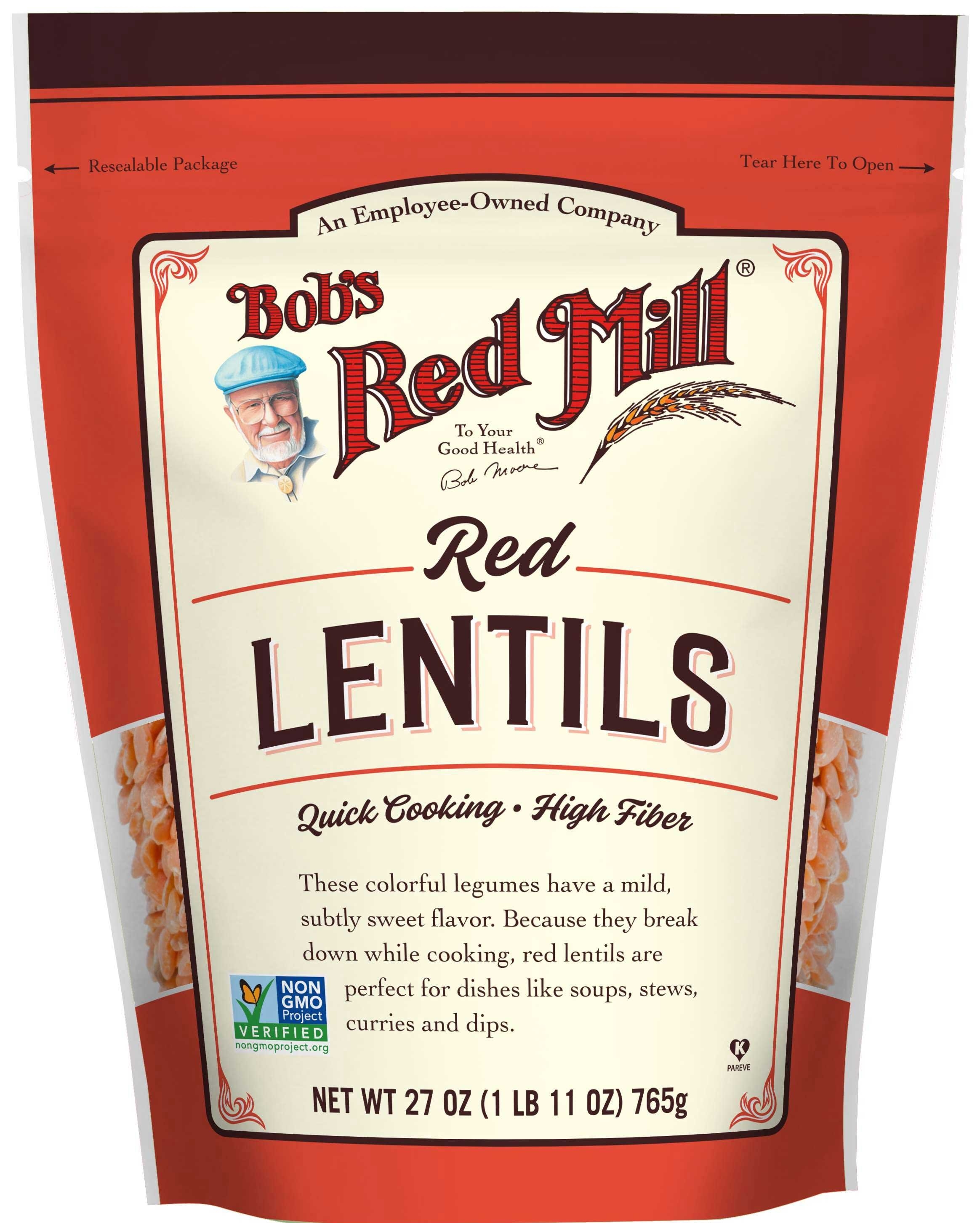 Bobs Red Mill Red Lentils, 27 Ounce -- 4 per case