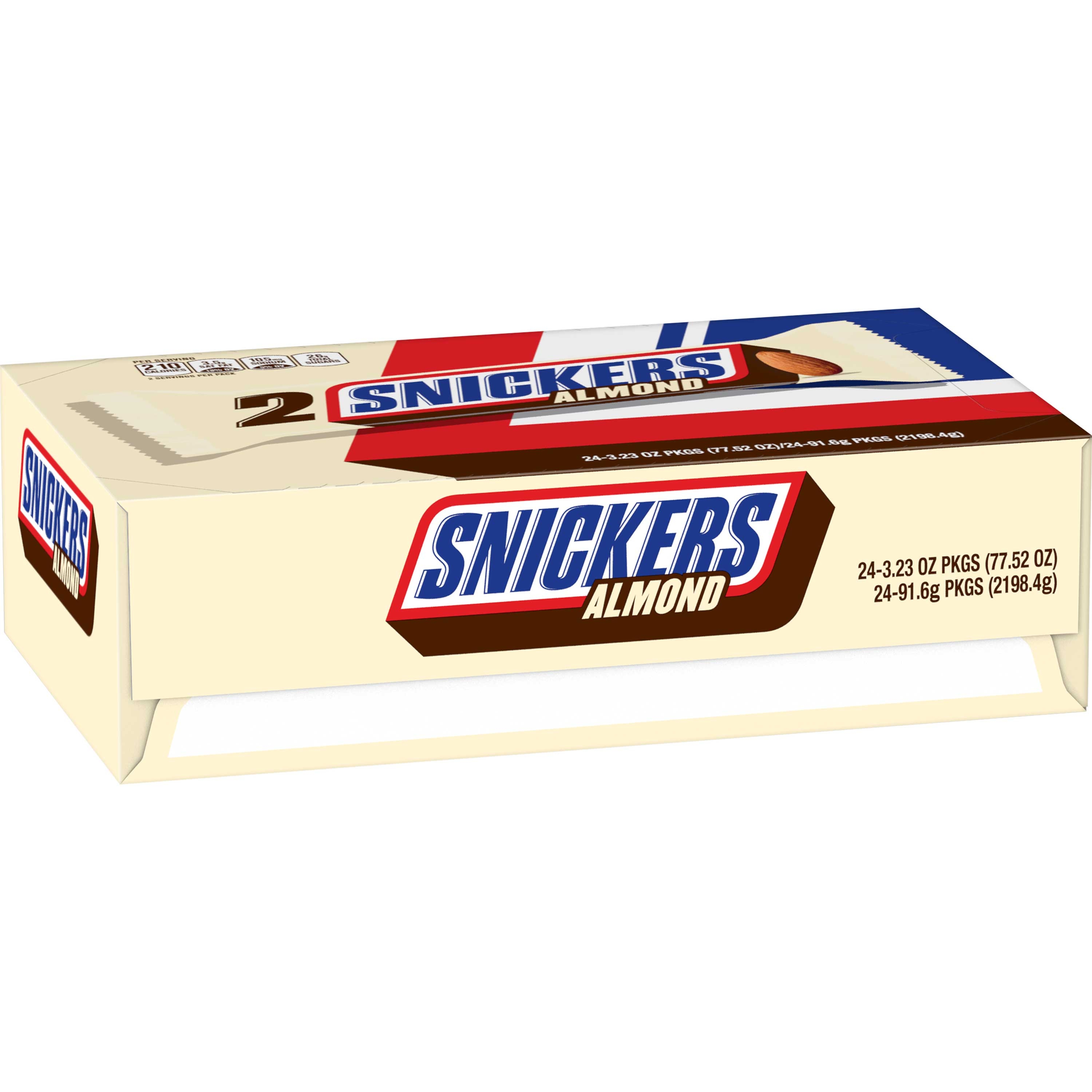 Snickers Almond Two Piece King Size Candy Bar -- 144 per case.