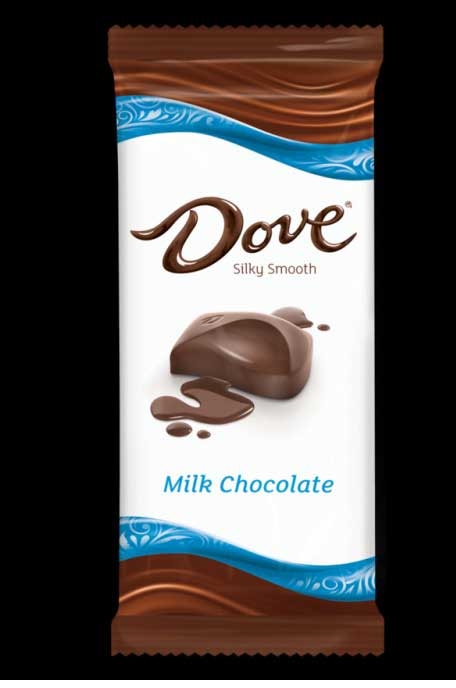 Dove Milk Chocolate Bar, 3.3 Ounce -- 12 per case.