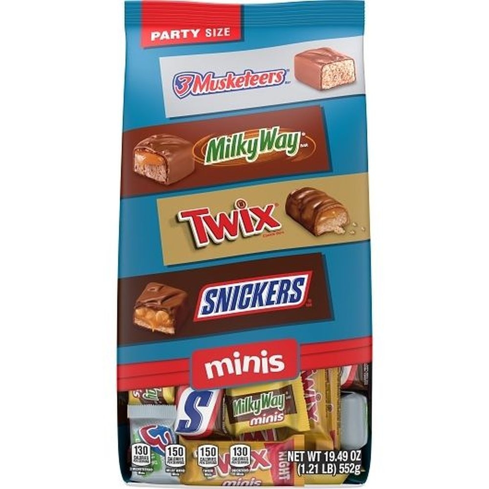 Mixed Variety Miniature Chocolate Candy, 19.49 Ounce Stand Up Pouch -- 6 per case