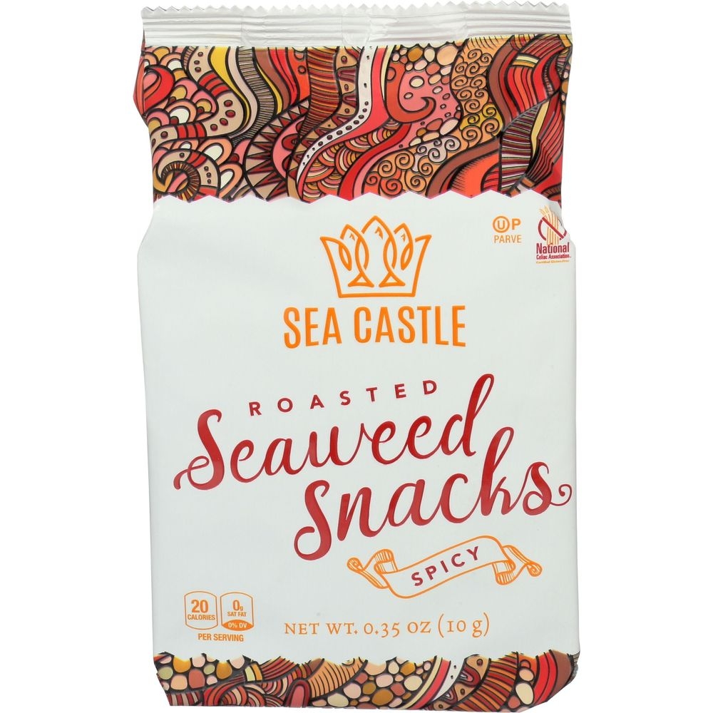 Sea Castle Spicy Roasted Seaweed, 0.35 Ounce -- 12 per case