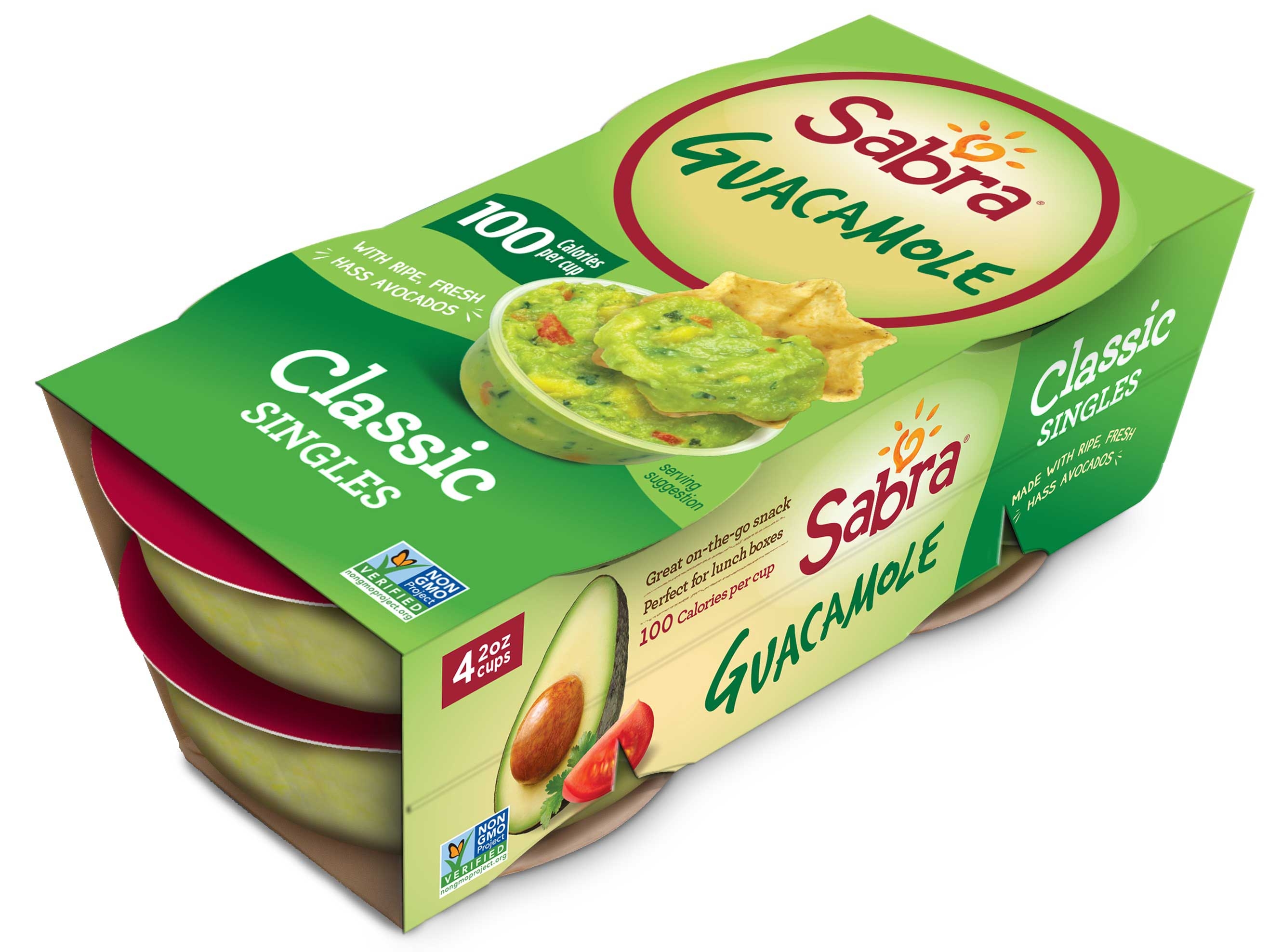 Sabra Classic Singles Guacamole, 8 Ounce -- 12 per case