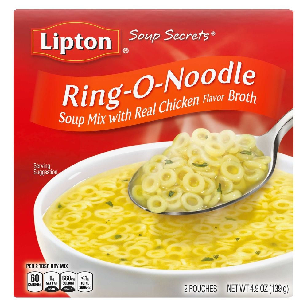 Lipton Soup Secrets Ring-O-Noodle Instant Soup Mix, 4.9 Ounce -- 12 per case
