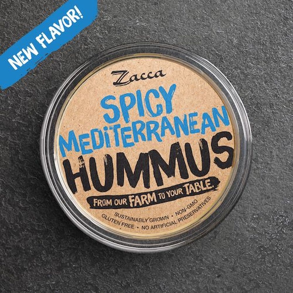 Zacca Spicy Medium Hummus, 4 Pound