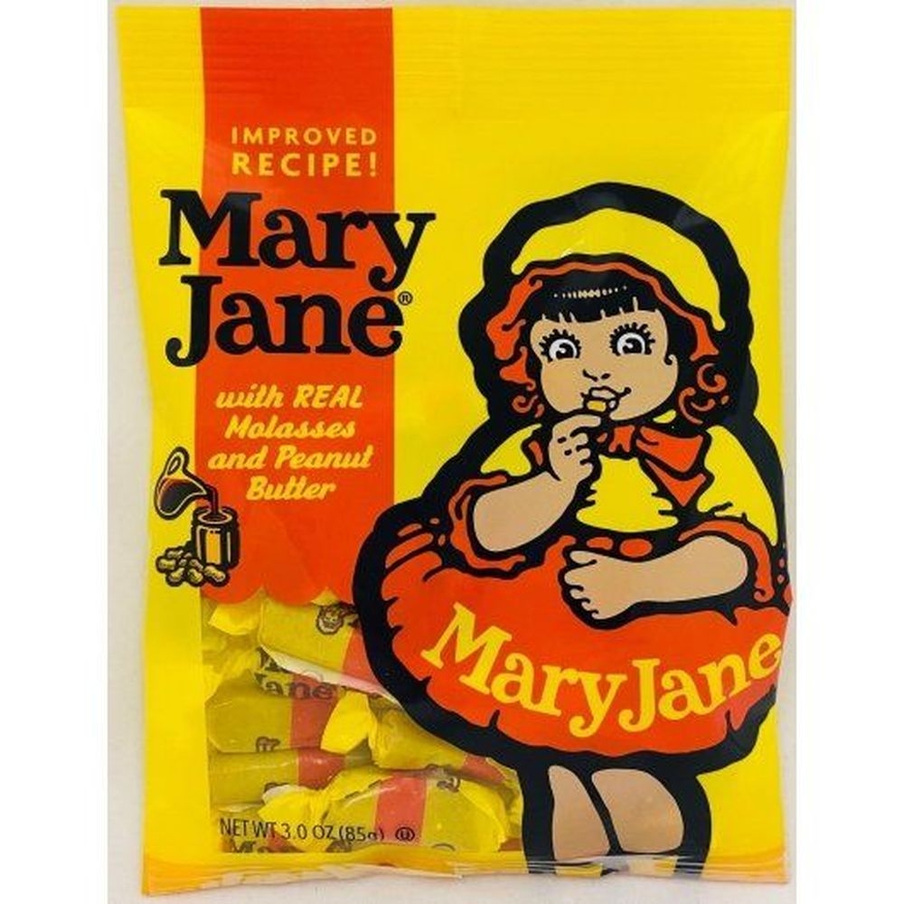 Mary Jane Bite Size Candy, 3 Ounce Peg Bag -- 12 per case