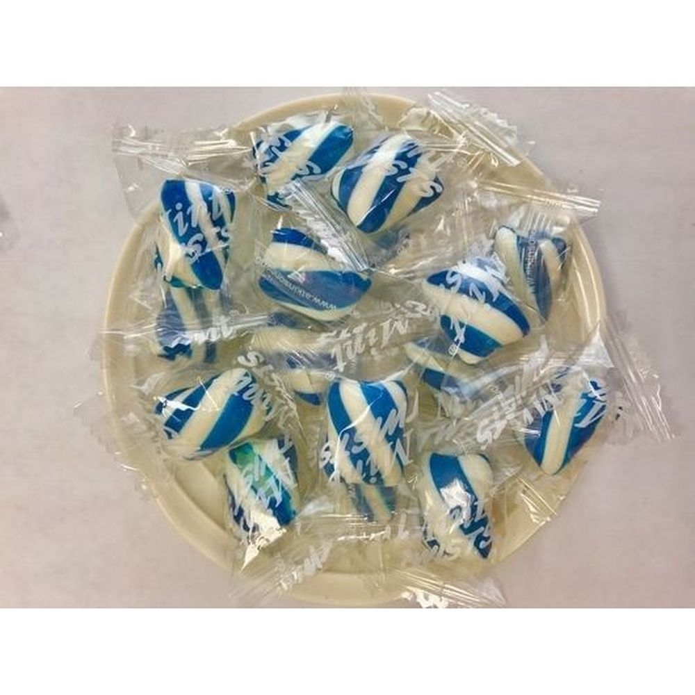 Mint Twists Dark Blue and White Twists Candy, 25 Pound