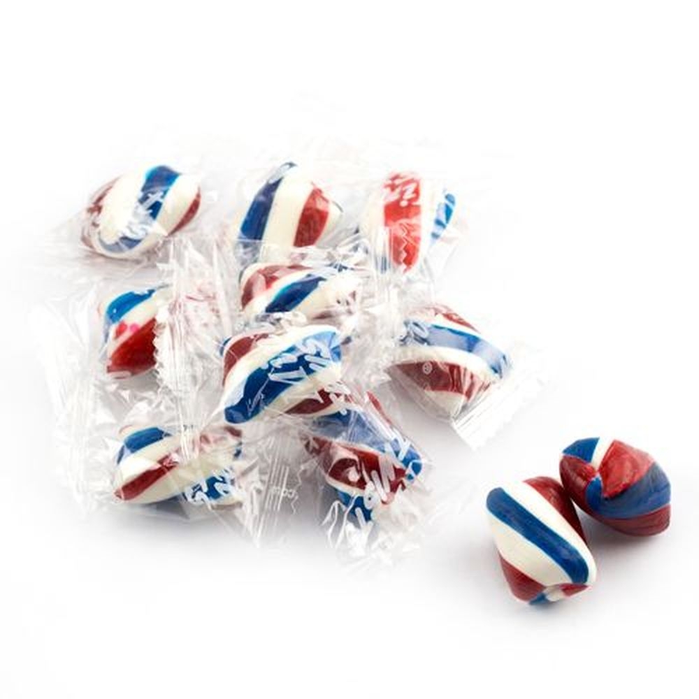 Mint Twists Red White and Blue Candy, 30 Pound