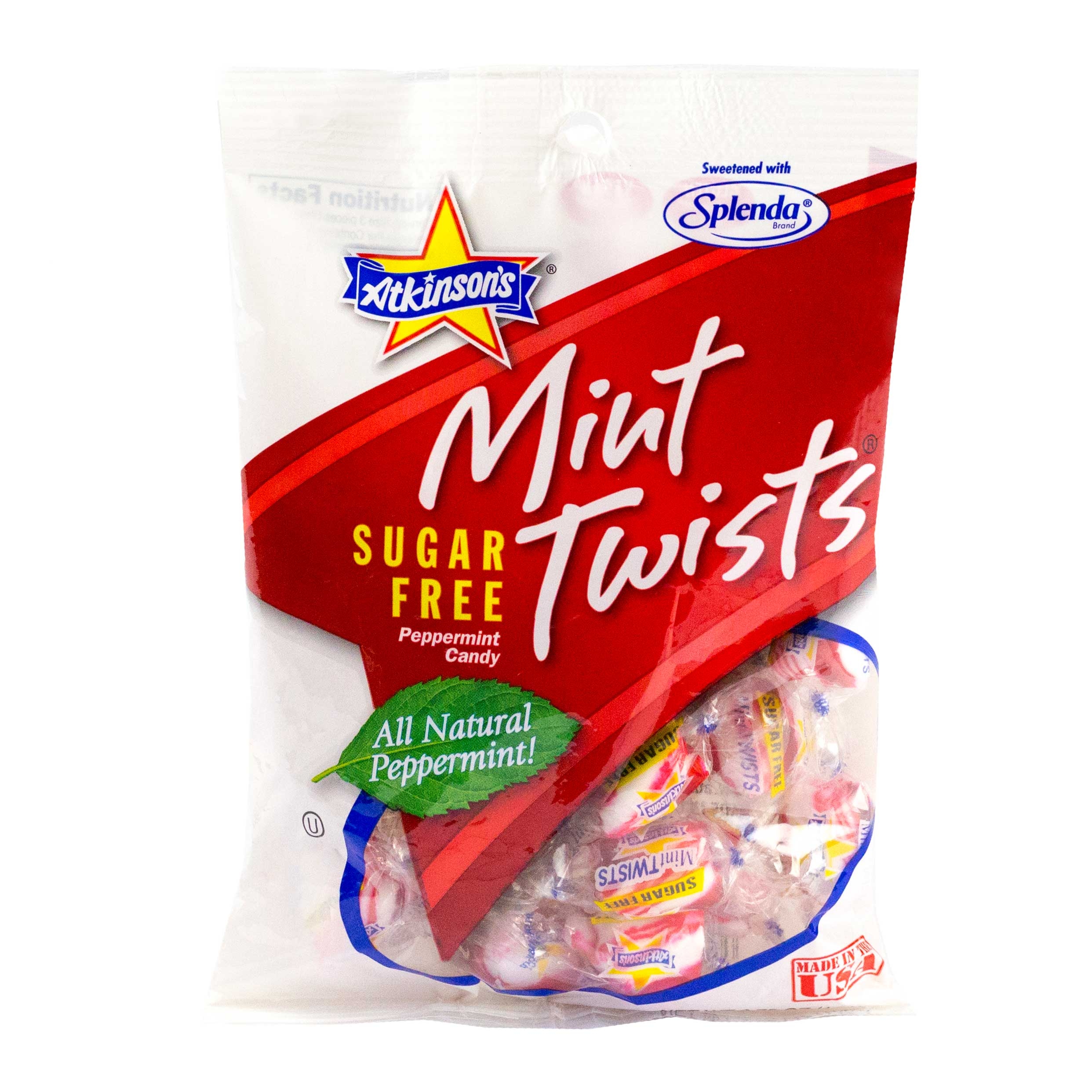 Mint Twists Sugar Free Candy, 3.75 Ounce -- 12 per case.