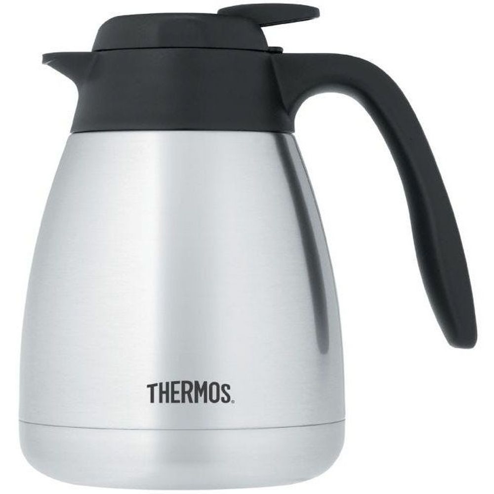 Thermos Stainless Steel Push Button Carafe, 34 Ounce -- 6 per case