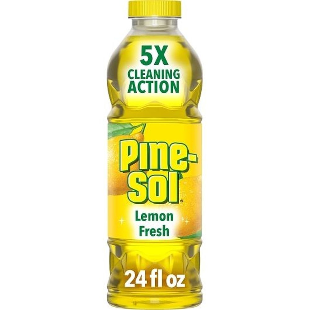 Pine Sol Lemon Fresh Citric Acid Formula Multi-Surface Cleaner, 24 Fluid Ounce - 12 per case