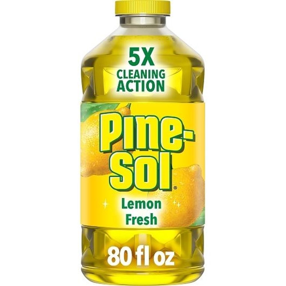Pine Sol Lemon Fresh Citric Acid Formula Multi-Surface Cleaner, 80 Fluid Ounce - 6 per case