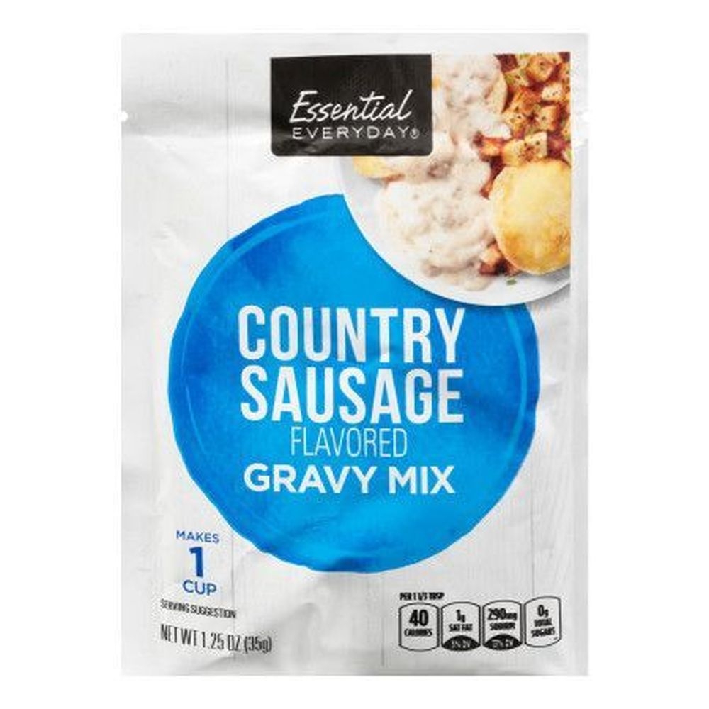 Everyday Essentials 1.25 Ounce Country Sausage Flavored Gravy Mix, 12 count - 24 per case