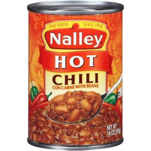 Nalley Hot Chili with Beans, 14 Ounce -- 24 per case