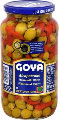 Goya Caper with Manzanilla Olive and Pimento, 20 Ounce -- 12 per case.