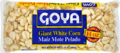 Goya Dry Giant White Corn - 16 oz. bag,  24 bags per case