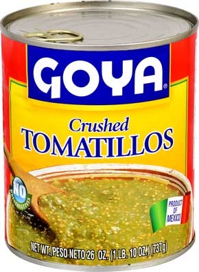 Goya Crushed Tomatillo - 26 oz. can, 12 cans per case
