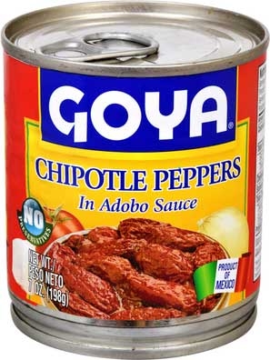 Goya Chipotle Peppers in Adobo Sauce - 7 oz. can, 12 cans per case