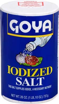 Goya Salt - 26 oz. canister, 24 per case