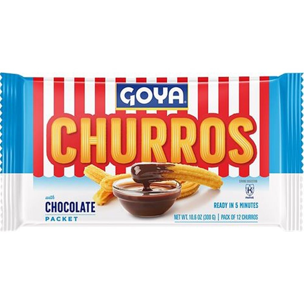 Goya Churros with Chocolate, 10.6 Ounce Packet -- 12 per case