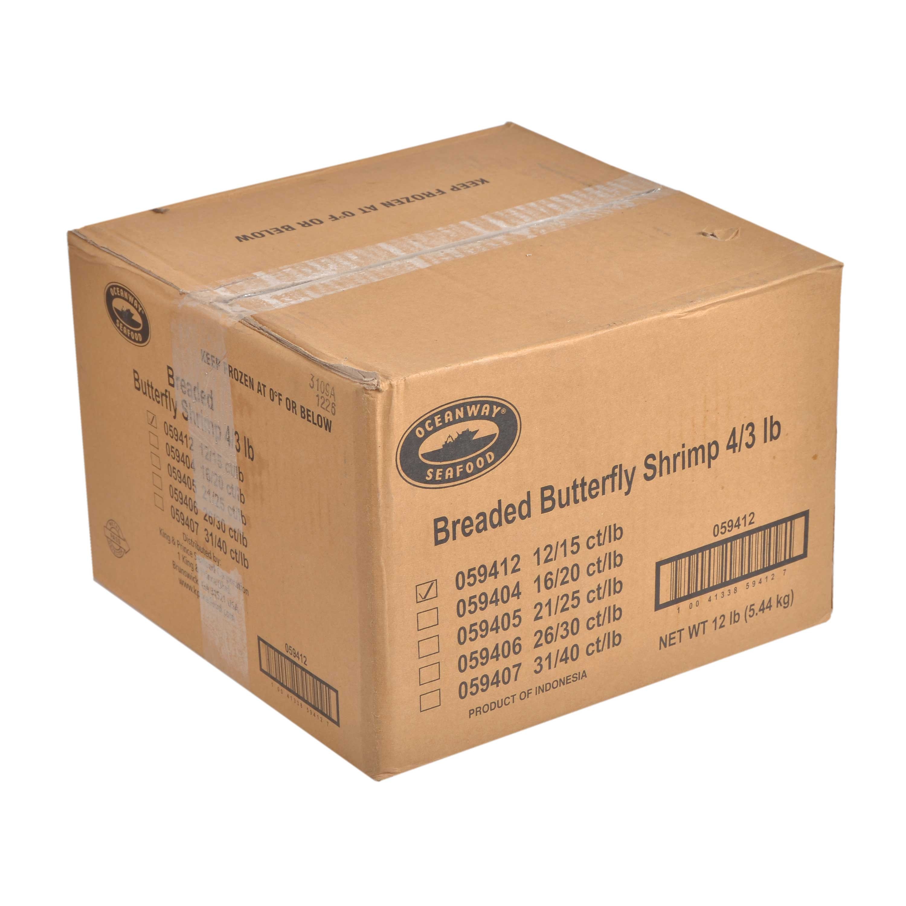 Ocean Way 12/15 Breading Butterfly Shrimp, 3 Pound -- 4 per case.