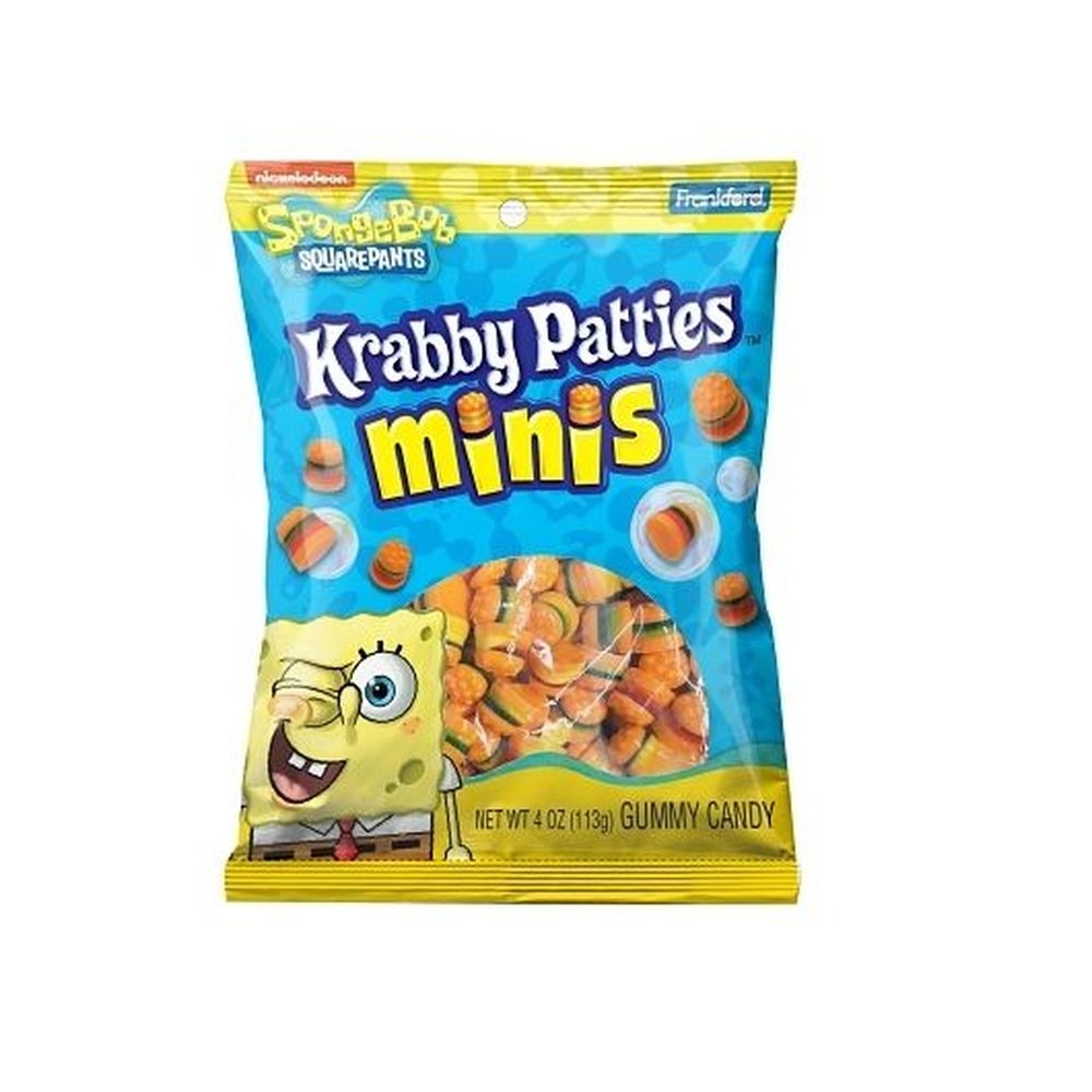 Frankford Spongebob Krabby Patties Minis Gummy Candy, 5 Ounce -- 12 per case