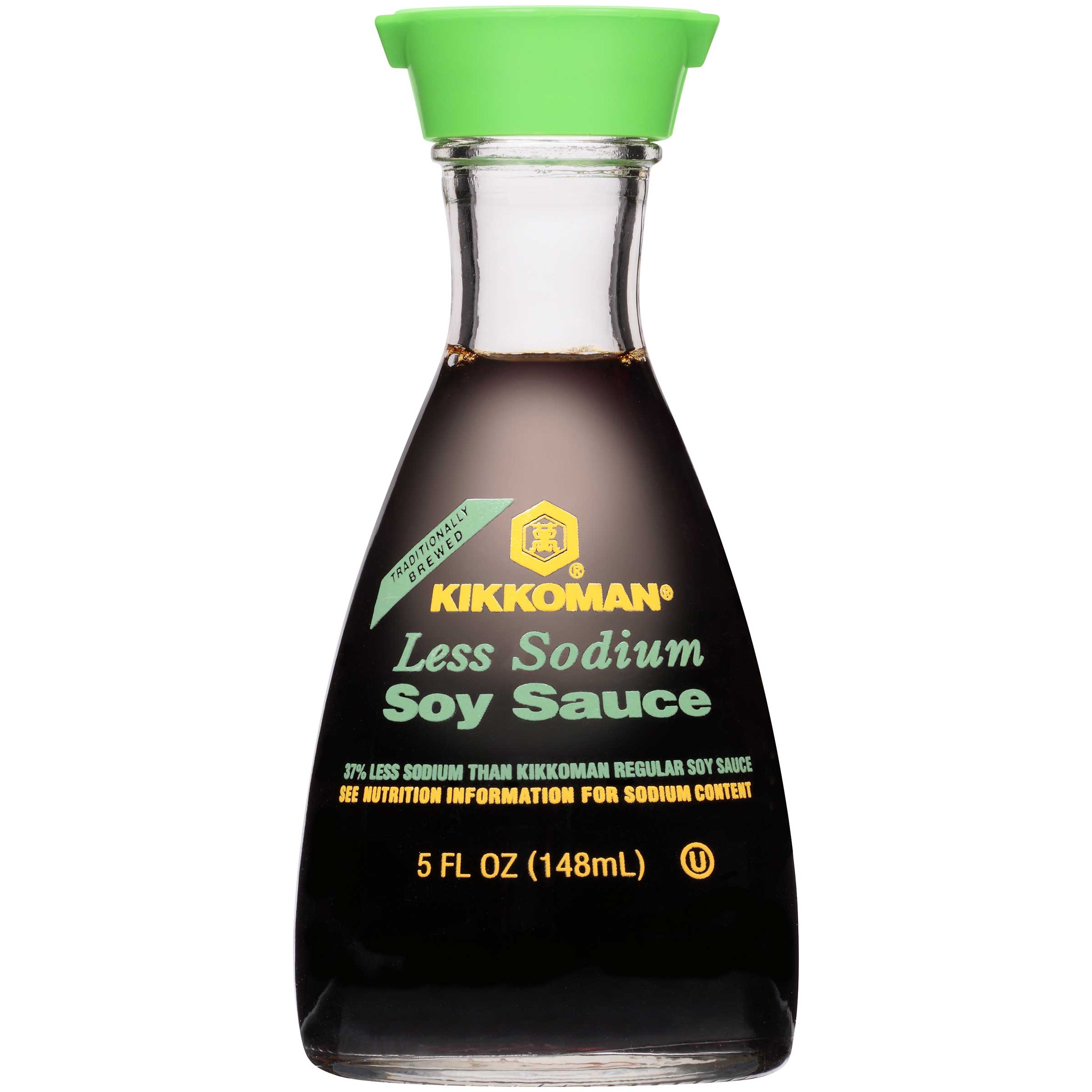 Kikkoman Less Sodium Soy Dispenser, 5 Fluid Ounce -- 12 per case.