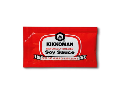 Kikkoman Soy Sauce, 6 Milliliter -- 500 per case.
