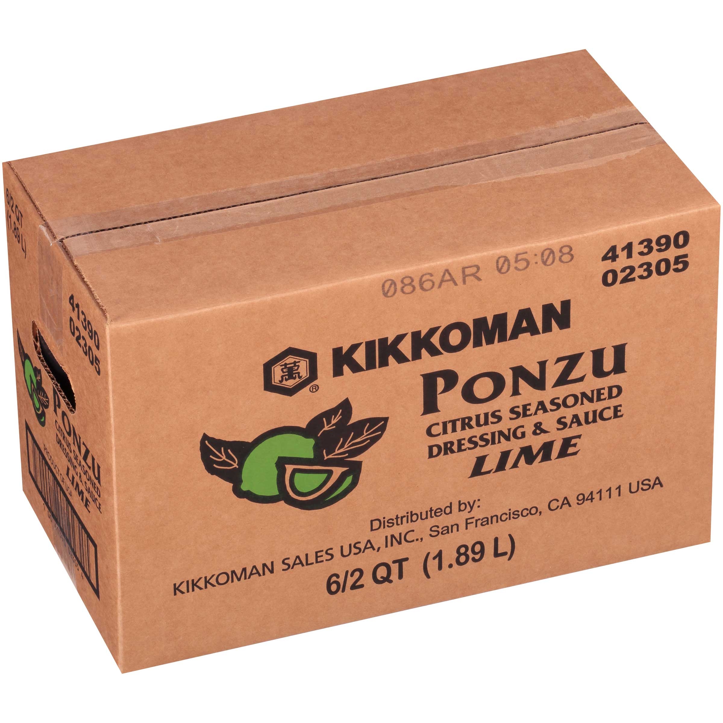 Kikkoman Ponzu Lime Sauce, 2 Quart -- 6 per case.