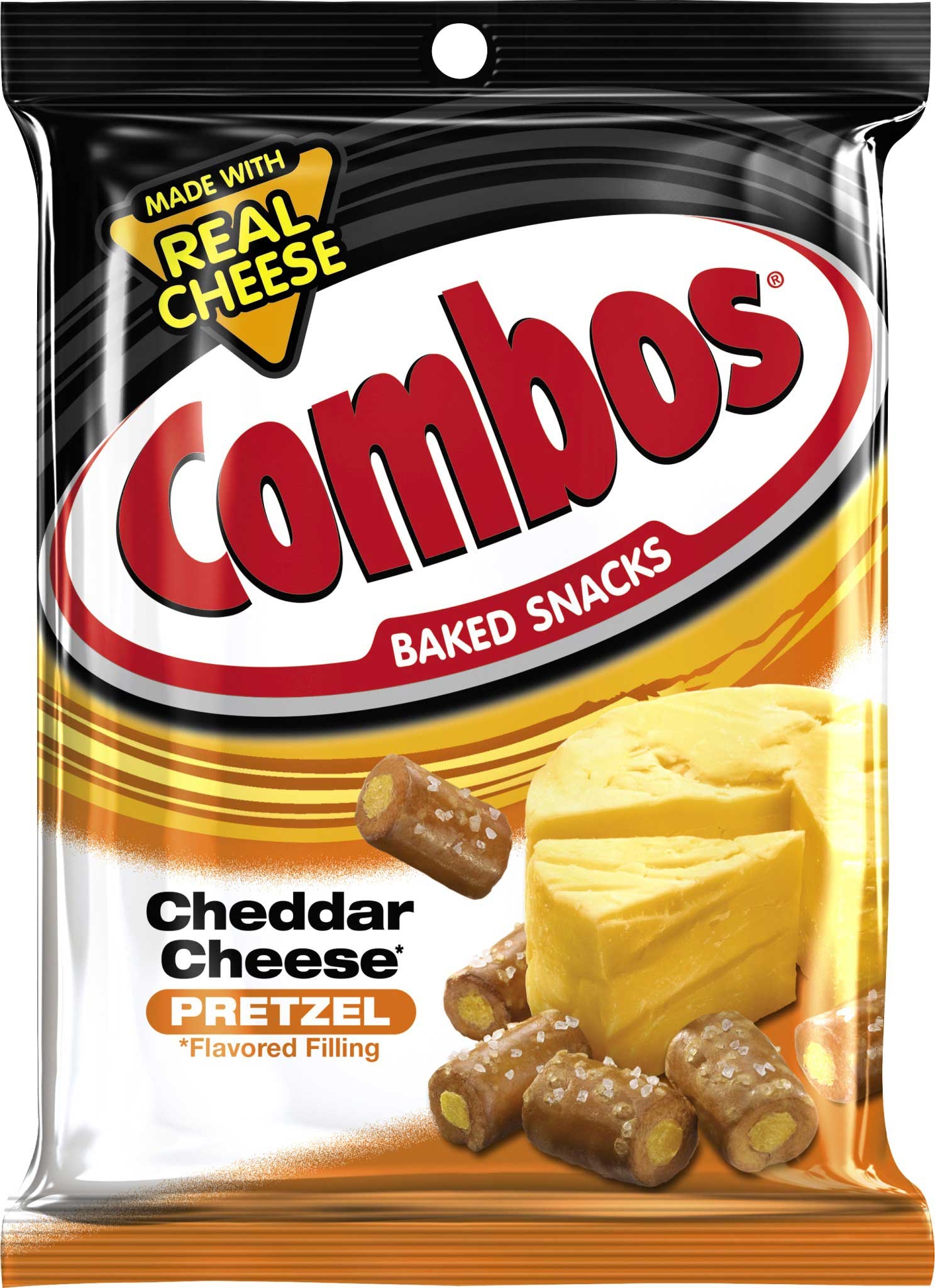 Combos Cheddar Cheese Pretzel Snack, 6.3 Ounce -- 12 per case.