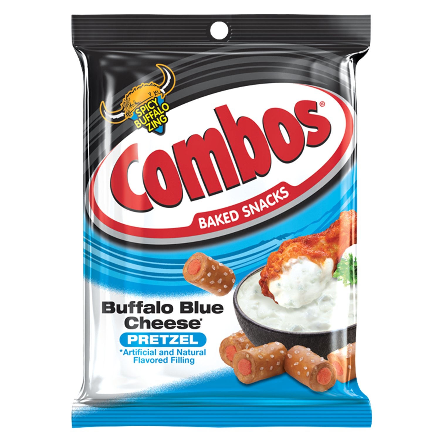 Combos Buffalo Blue Cheese Snack, 6.3 Ounce -- 12 per case.