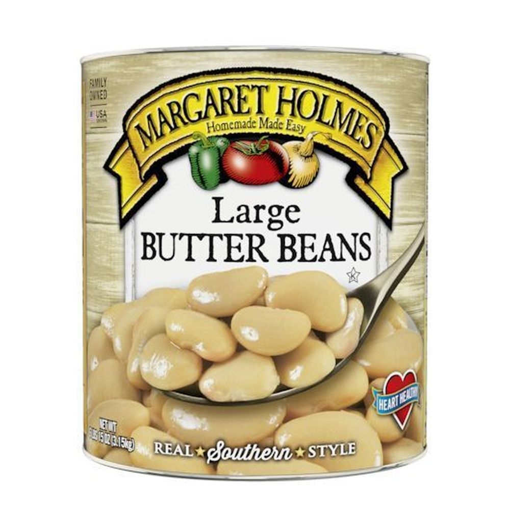 Margaret Holmes Number 10 Can Large Butter Bean, 45.84 Pound