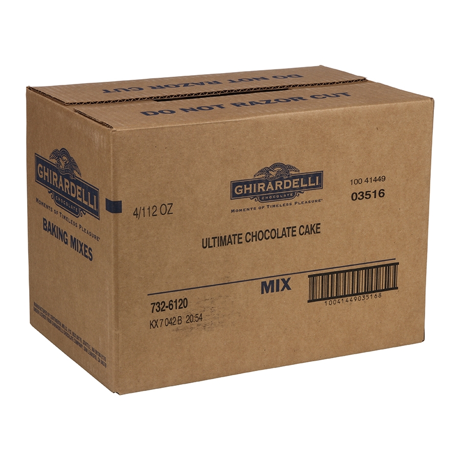 Continental Mills Ghirardelli Ultimate Fudge Chocolate Cake Brownie Mix, 112 Ounce -- 4 per case.