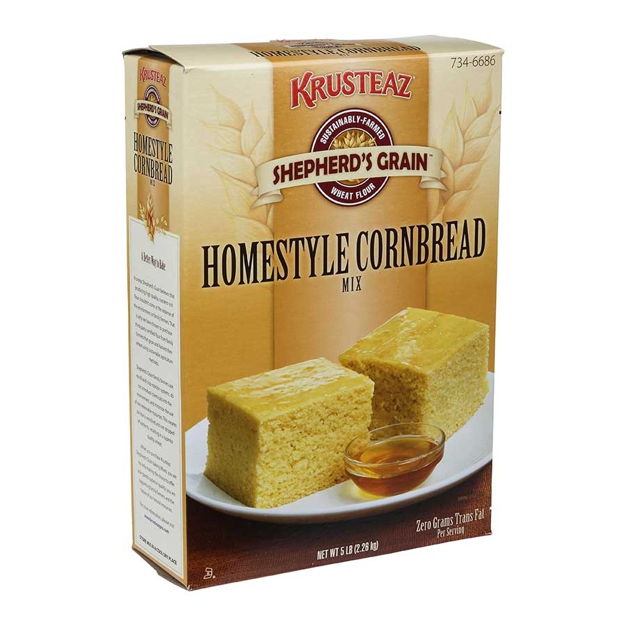 Continental Mills Krusteaz Cornbread Mix, 5 Pound -- 6 per case.