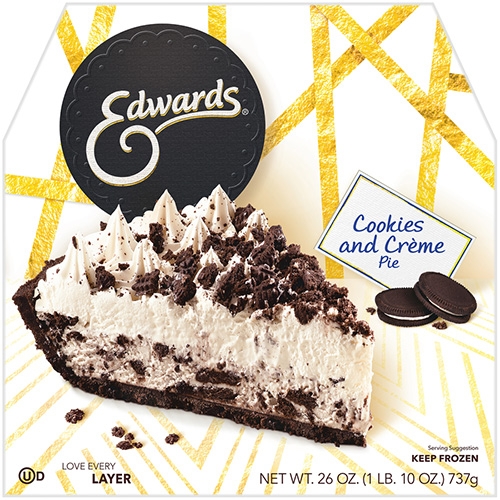 Edwards Cookies N Cream Pie, 26 Ounce -- 6 per case.