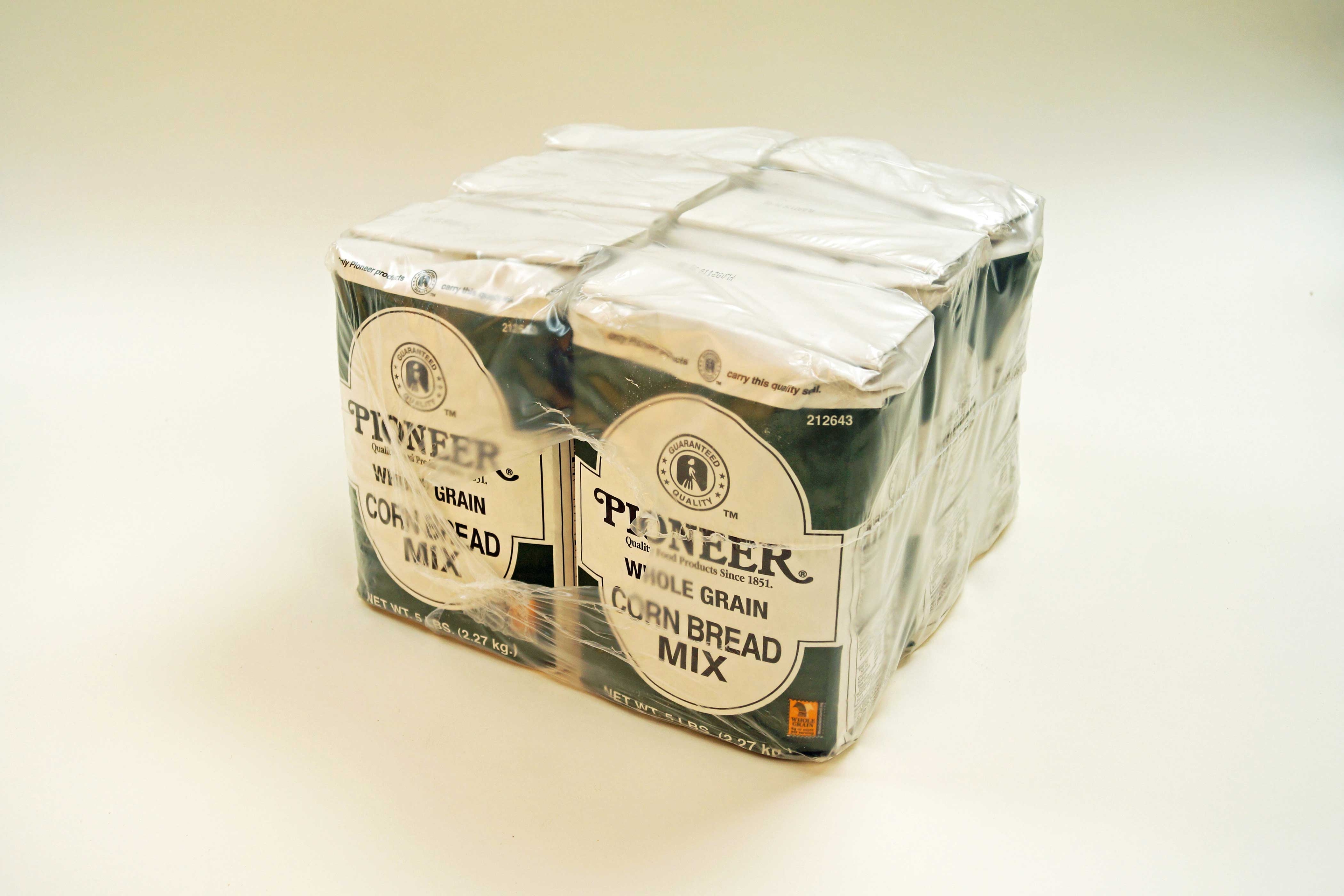 Pioneer Whole Grain Corn Bread Mix, 5 Pound -- 6 per case.