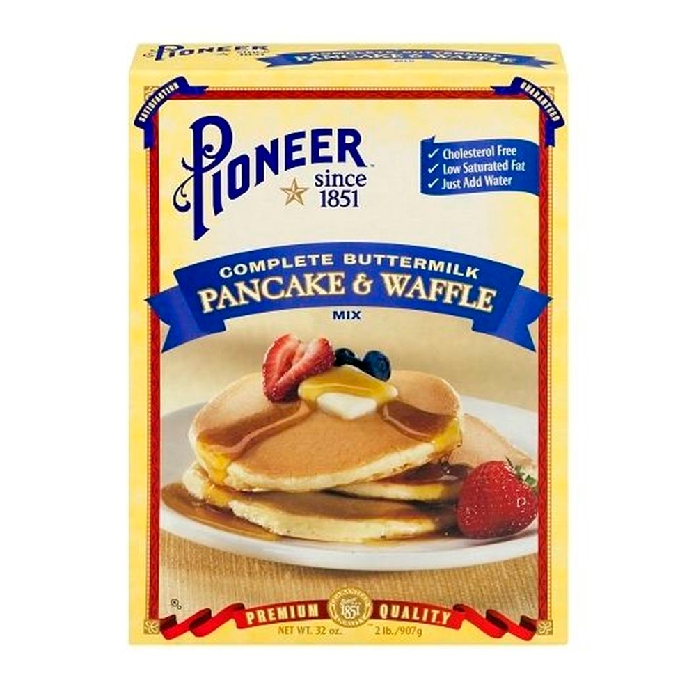 Pioneer Complete Buttermilk Pancake and Waffle Mix, 32 Ounce -- 12 per case