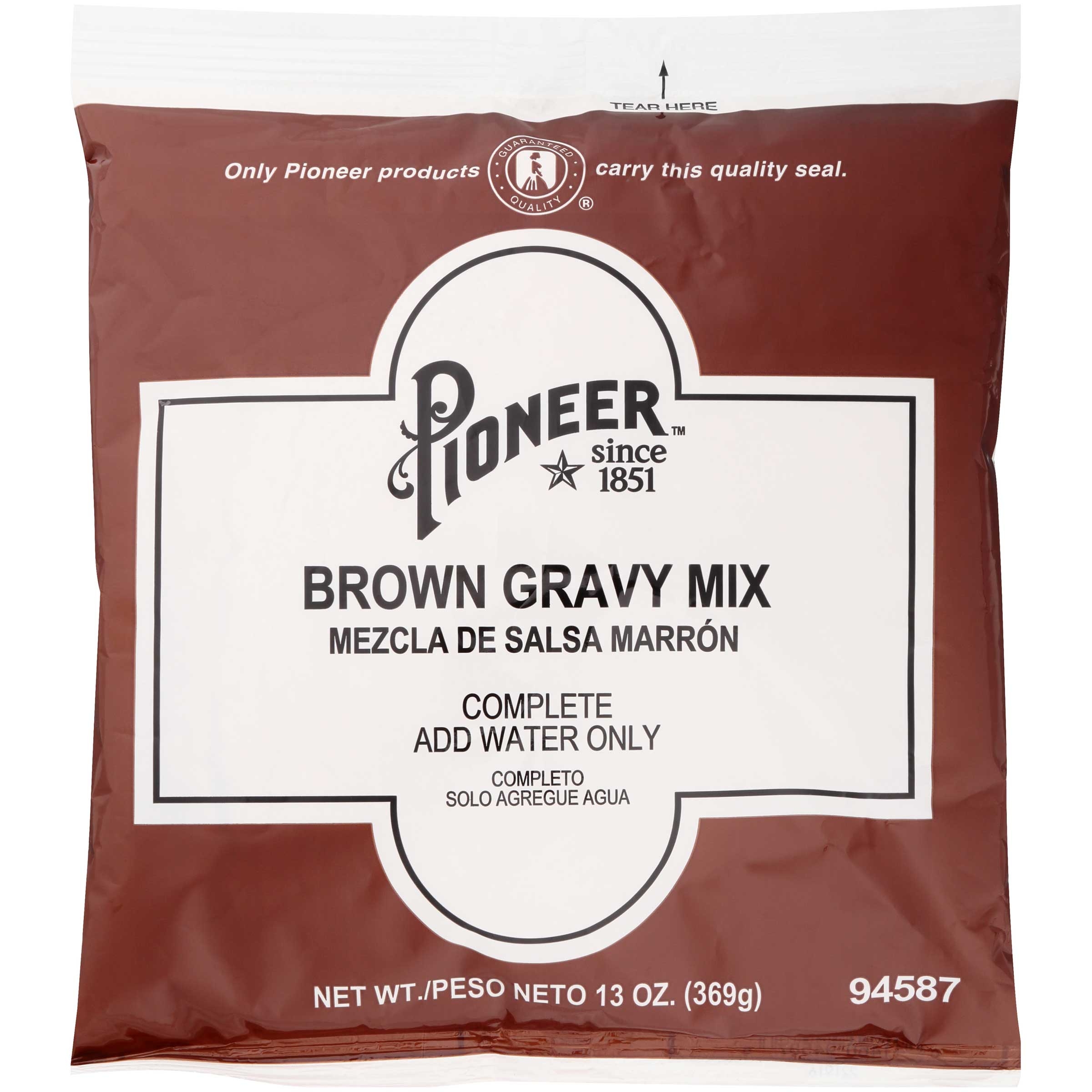 Pioneer Brown Gravy Mix, 13 Ounce -- 6 per case.