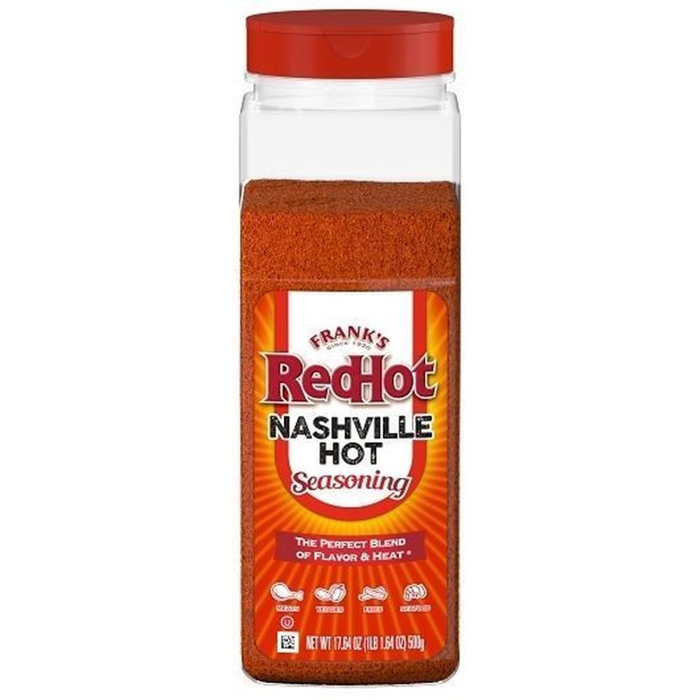 Franks Redhot Nashville Hot Seasoning, 17.64 Ounce -- 6 per case