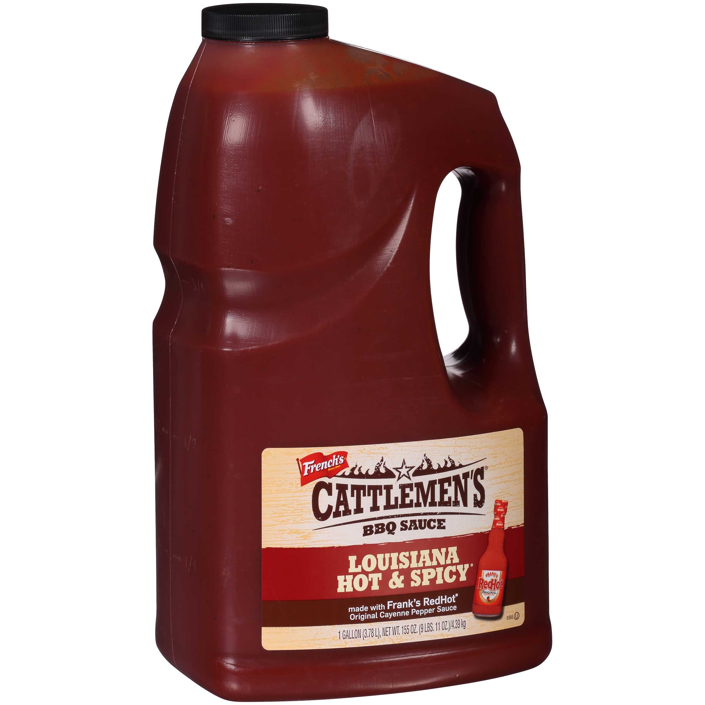 Cattleman Hot & Spicy Sauce -- 4 Case 1 Gallon