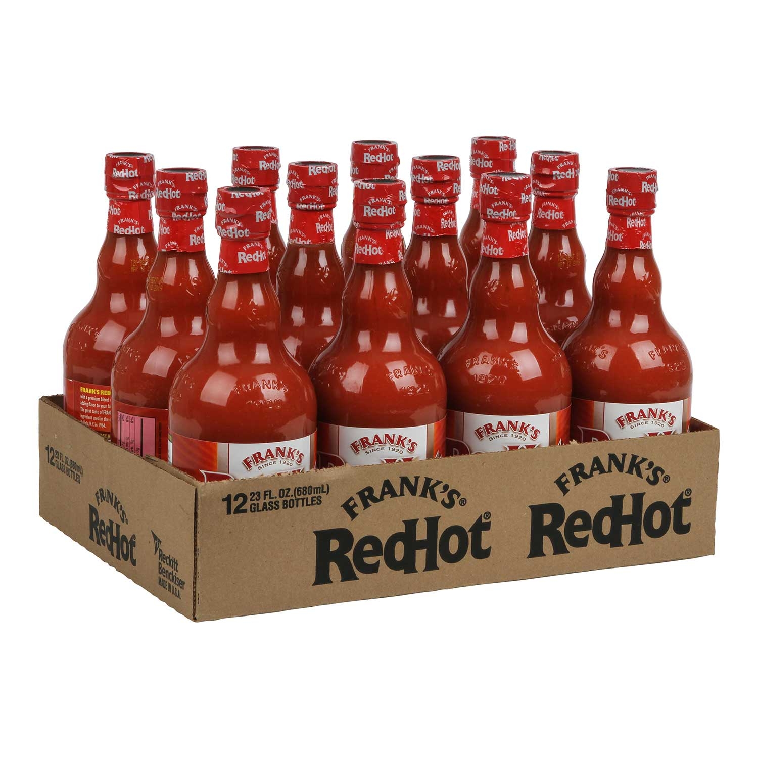 Franks Red Hot Sauce, 23 Fluid Ounce -- 12 per case.