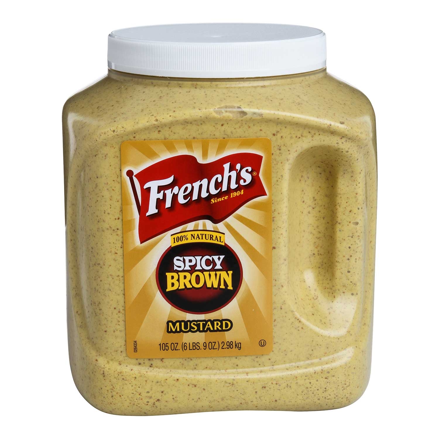 Frenchs Bold n Spicy Brown Mustard, 105 Ounce -- 4 per case.