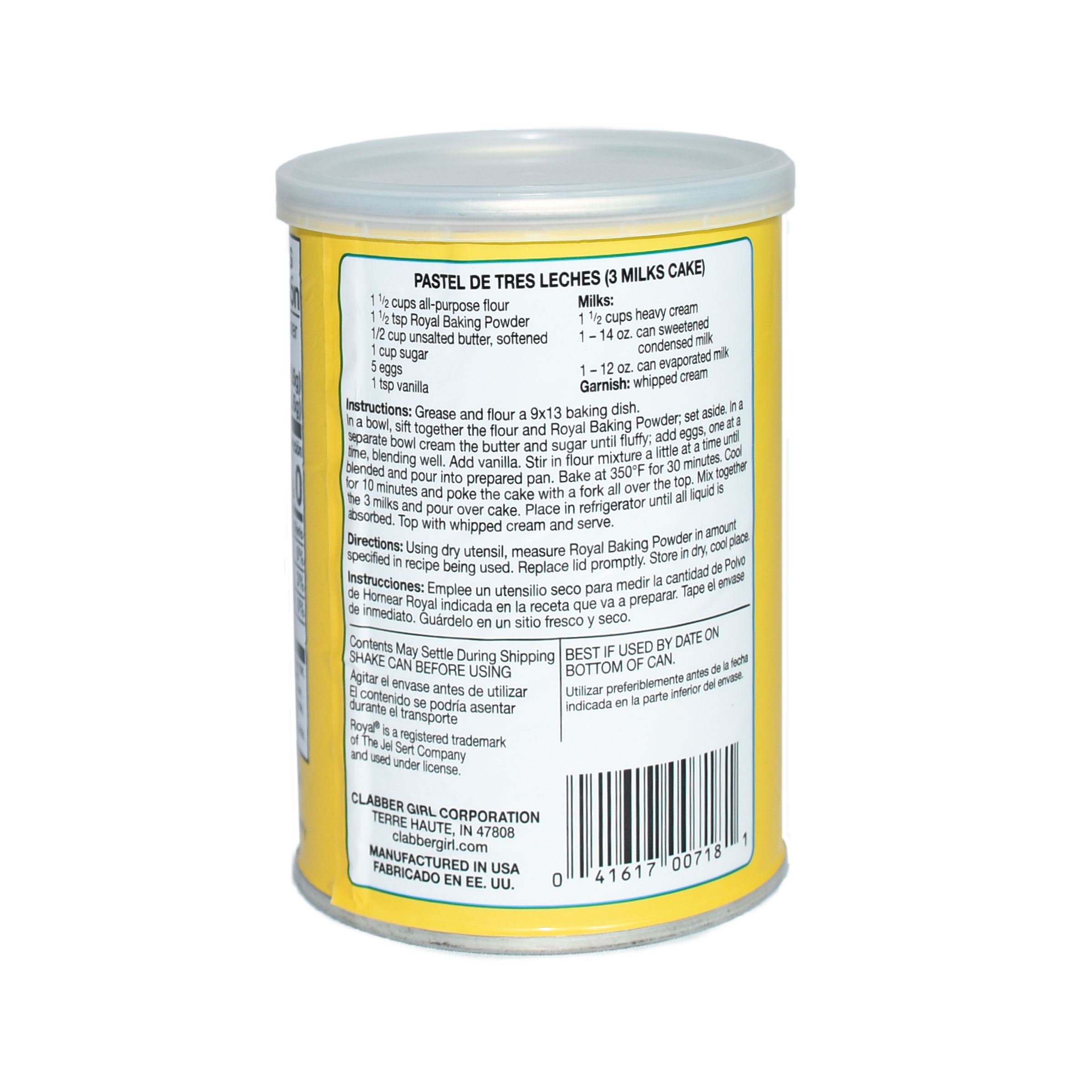 Royal Baking Powder, 8.1 Ounce -- 12 per case.
