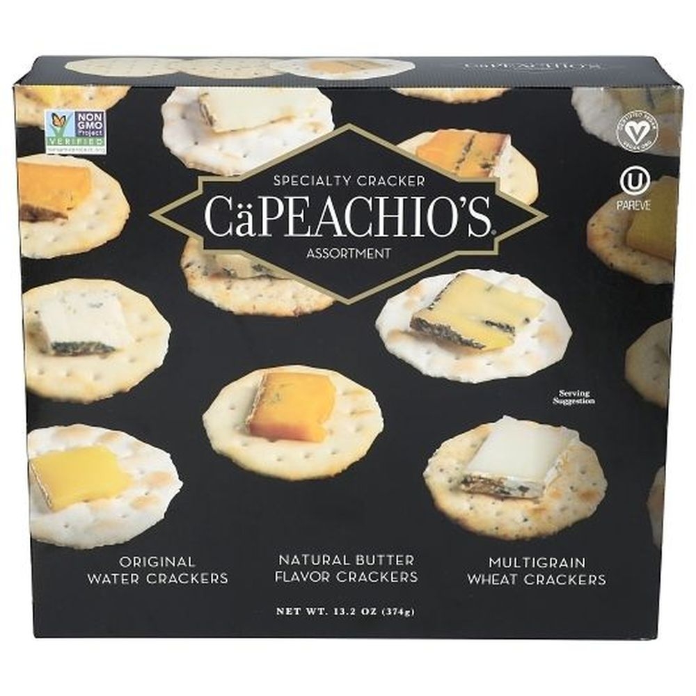 Capeachios Natural Butter Multigrain and Original Water Assortment Crackers, 13.2 Ounce - 10 per case