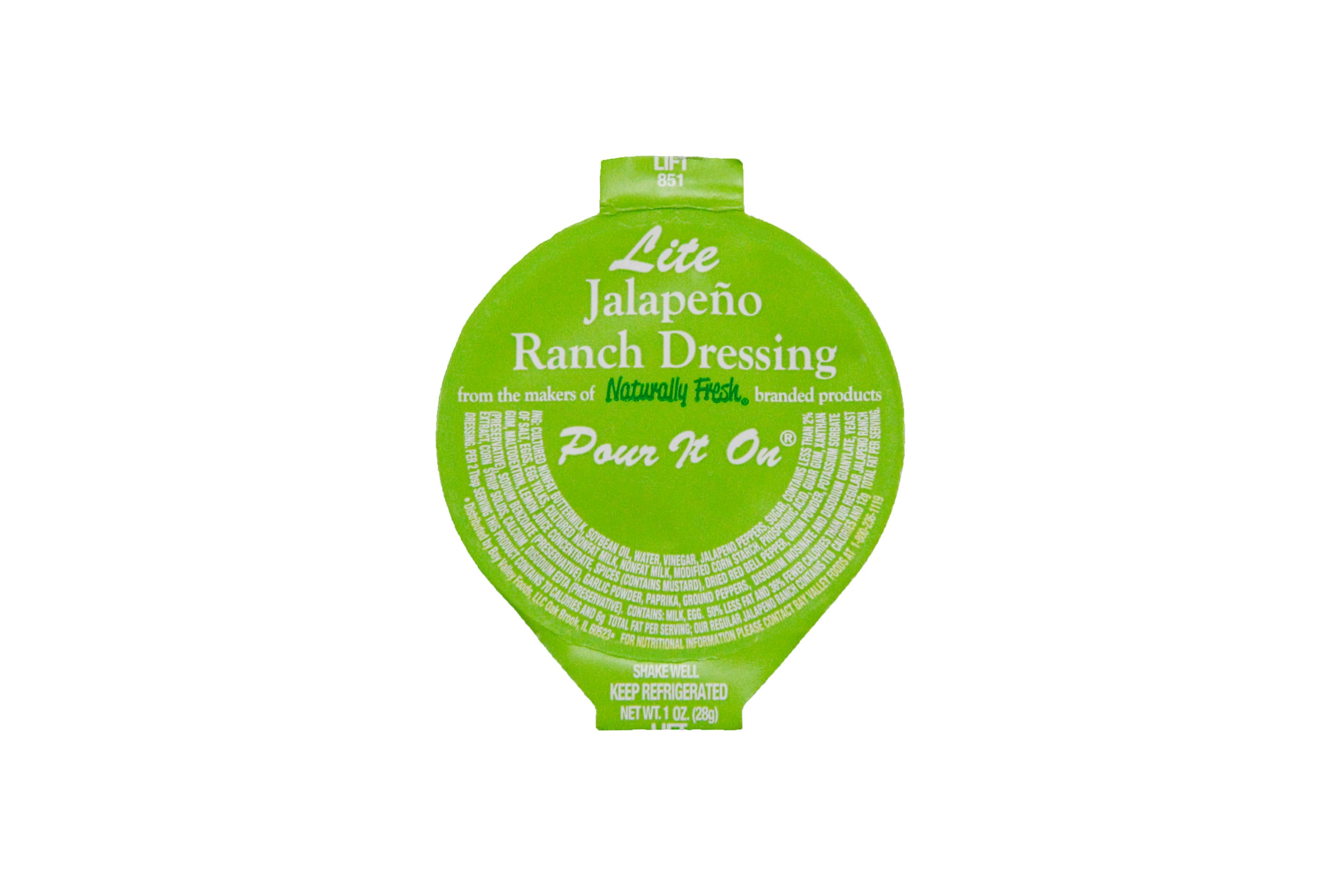 Naturally Fresh Jalapeno Ranch Dressing, 1 Ounce -- 100 per case.