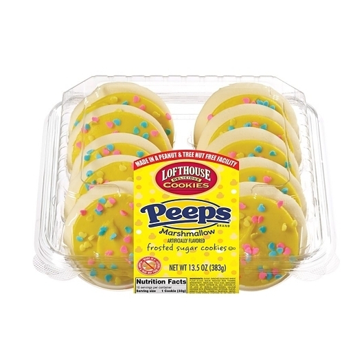 Lofthouse Seasonal Peeps Inspired Sugar Cookie, 13.5 Ounce -- 15 per case