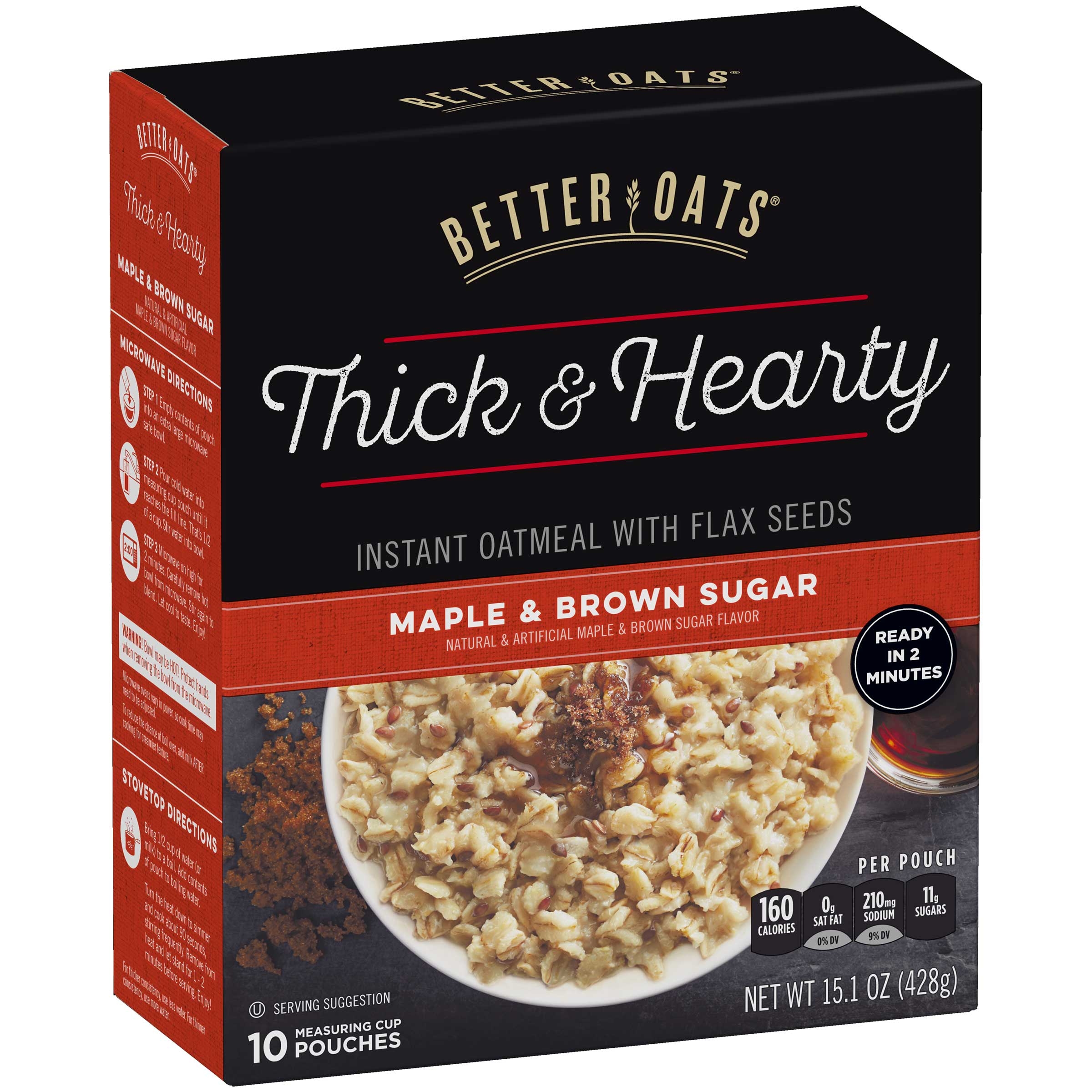 Better Oats Classic Maple and Brown Sugar Oats, 15.1 Ounce -- 6 per case