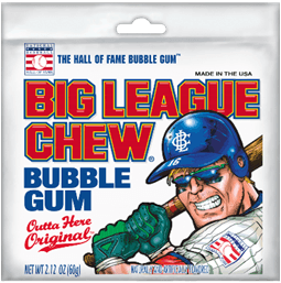 Big League Original Chew Bubble Gum, 12 per pack -- 9 packs per case.